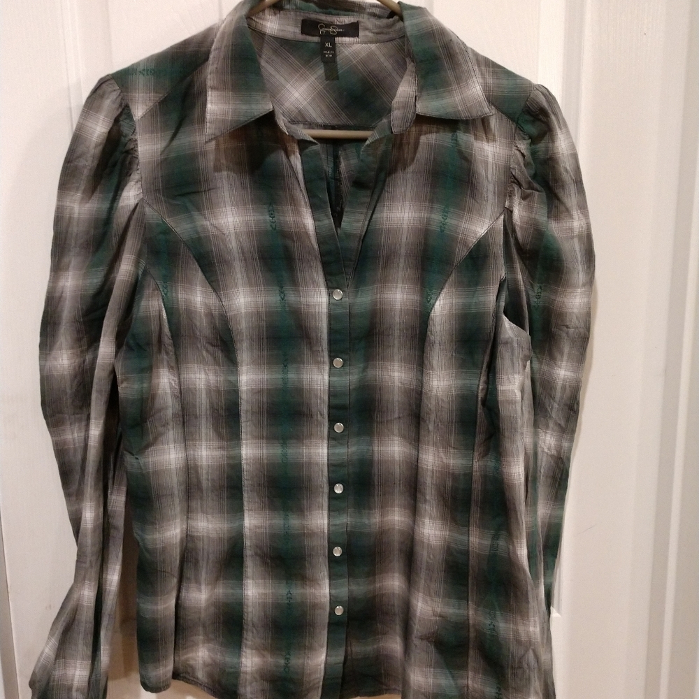 Jessica Simpson Country Plaid Shirt